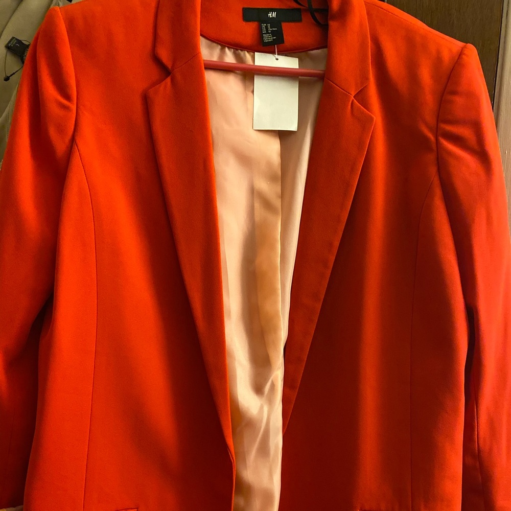 Orange blazer